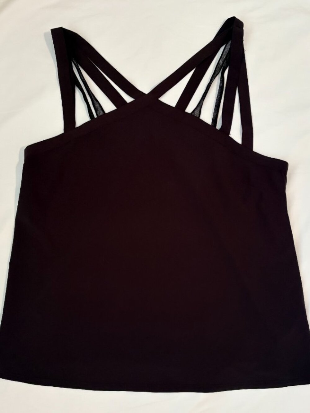 Fabletics Liza Scoop Neck Activewear Tank Top Black Medium M - Picture 3 of 8